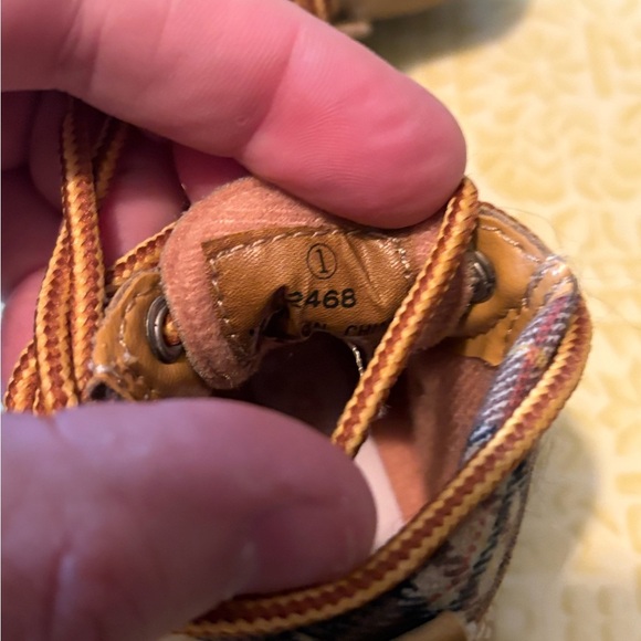 Vintage Bonnie Stuart Tan Baby Shoes - Picture 6 of 8